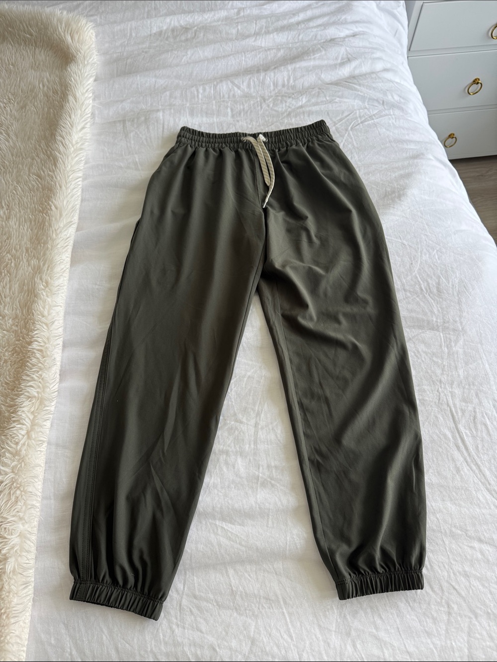 Vuori Olive Green Track Joggers